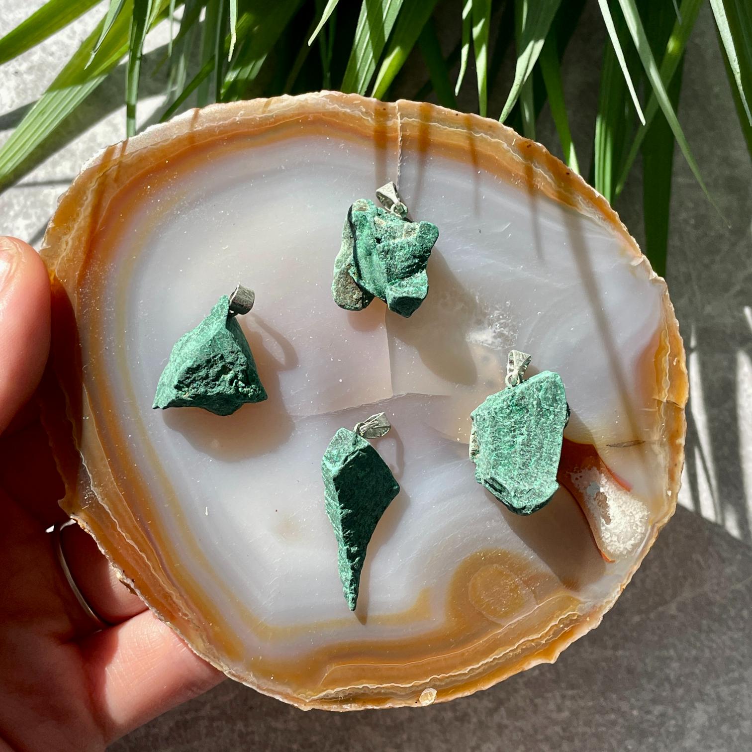 Rough Mini Pendant - Malachite Rough Mini Pendant - Malachite